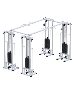 AR083.4х75 Двойной кроссовер на базе реабилитационного тренажера (стек 4х75 кг)
