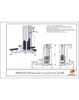 AR090х3х100 Блочная станция (стек 3х100кг)-foto2