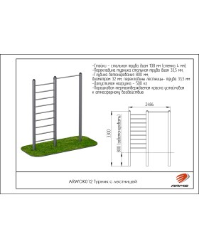 ARWOK012 Турник с лестницей-foto2