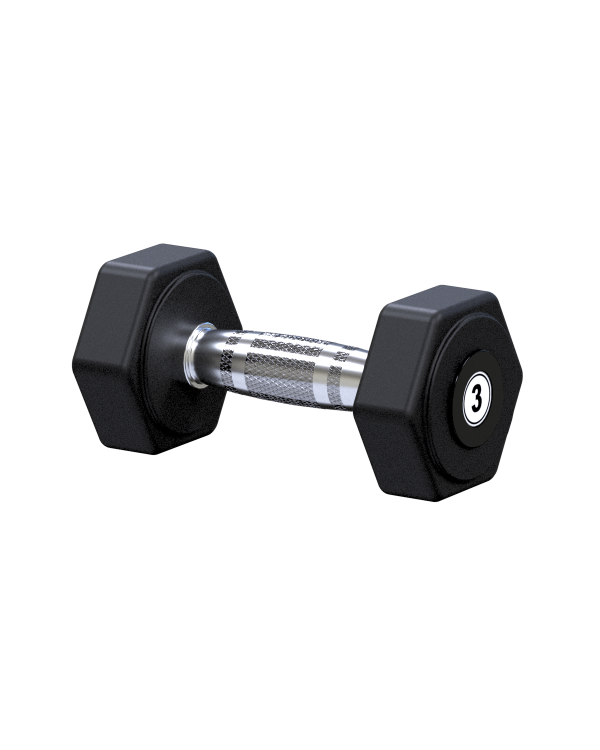 GG03 Гантель гексагональная 3кг