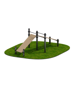 ARWOK020.5 Скамья для пресса двойная