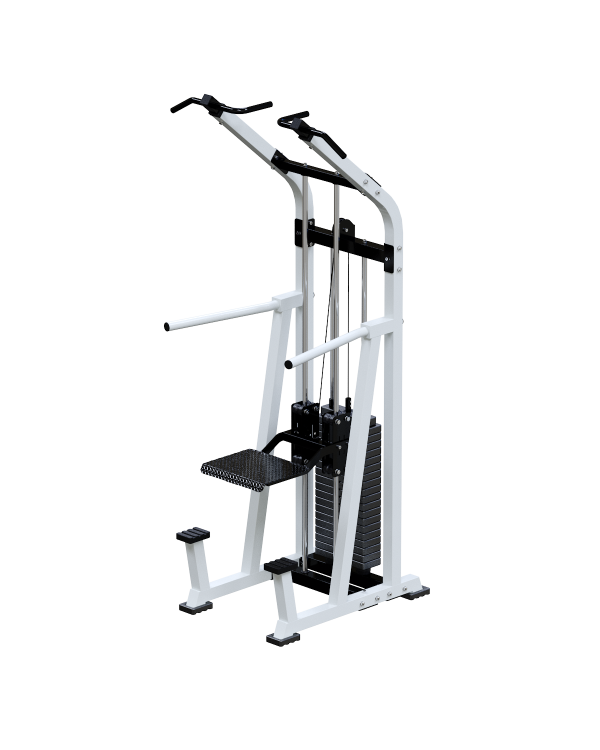 AR049.1 Турник-брусья с противовесом (стек 100кг)