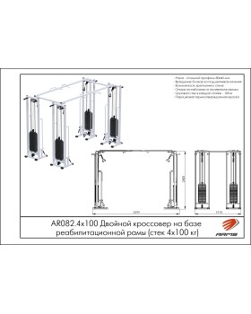 AR082.4х100 Двойной кроссовер на базе реабилитационной рамы-foto2