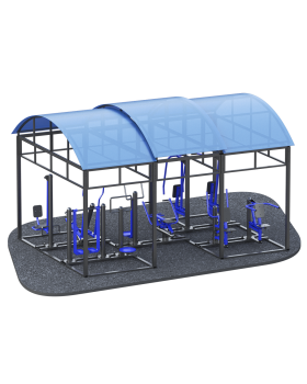 ARMS300 Теневой навес на 10 тренажеров ARMS300 Теневой навес на 10 тренажеров