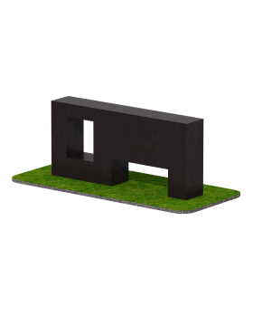 GTAR103 Препятствие Стенка с двумя проломами GTAR103 Препятствие Стенка с двумя проломами