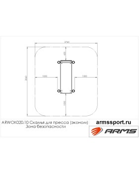 ARWOK020.10 Скамья для пресса-foto3