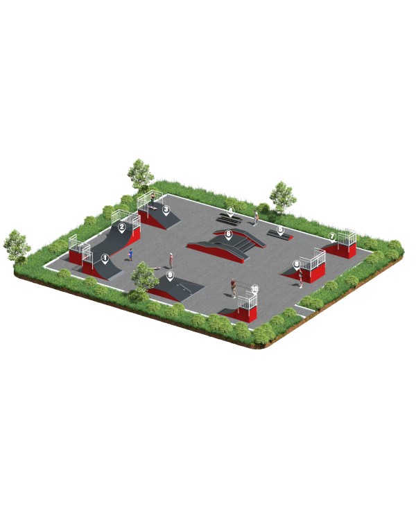 SPM-ARMS-1 Скейт площадка SPM-ARMS-1 Скейт площадка