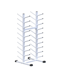 AR025.4 Стойка для бодибаров и грифов 10 уровней двухсторонняя