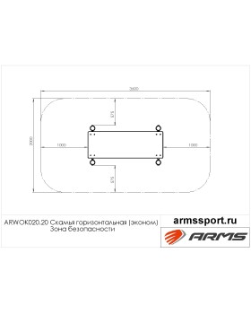 ARWOK020.20 Скамья горизонтальная (эконом)-foto3