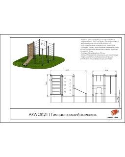 ARWOK211 Гимнастический комплекс-foto3