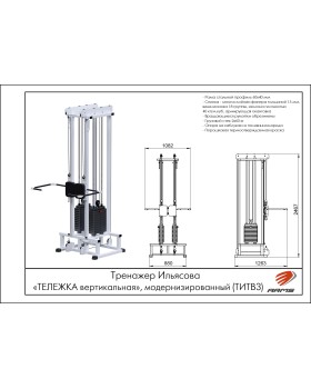 ТИТВ3 Тренажер Ильясова «ТЕЛЕЖКА вертикальная», модернизированный-foto2