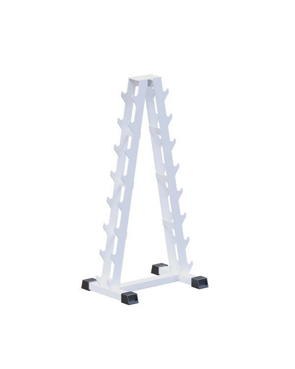 AR121 Гантельная стойка на 8 пар Пирамида