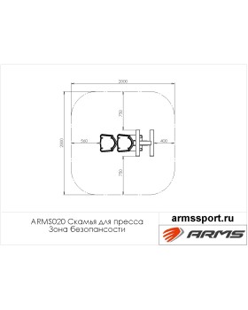 ARMS020 Скамья для пресса-foto3