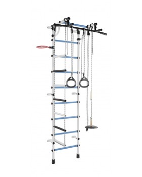 Детский спортивный комплекс Гамма, бело-голубой Детский спортивный комплекс Гамма, бело-голубой