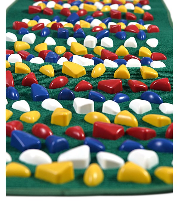 Массажный коврик с камнями, 200 * 40 см, 500 камней, зеленый