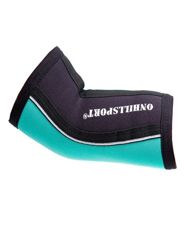 Налокотники спортивные 7 мм, зелено-черный (XS, 30-32 см)