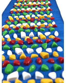 Массажный коврик с камнями, 150 * 40 см, синий