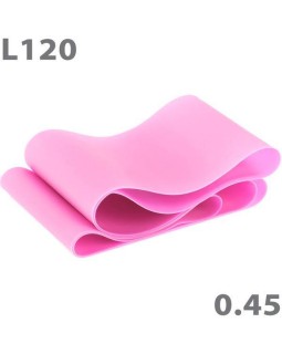 Эспандер латексная лента 120 см * 15 см * 0,45 мм, розовый