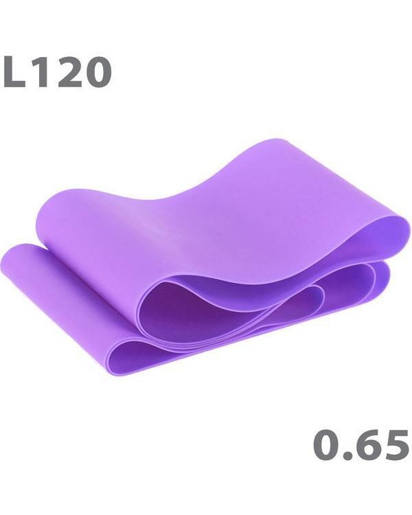 Эспандер латексная лента 120 см * 15 см * 0,65 мм, фиолетовый