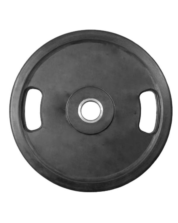 Диск Евро-Классик обрезиненный черный 50 кг. Стальная втулка