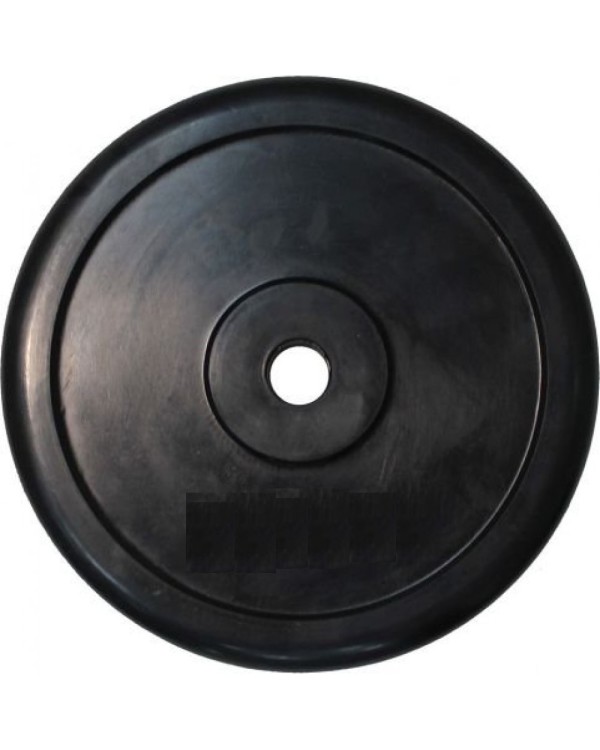 Диск обрезиненный 2,5 кг, чёрного цвета, 50 мм
