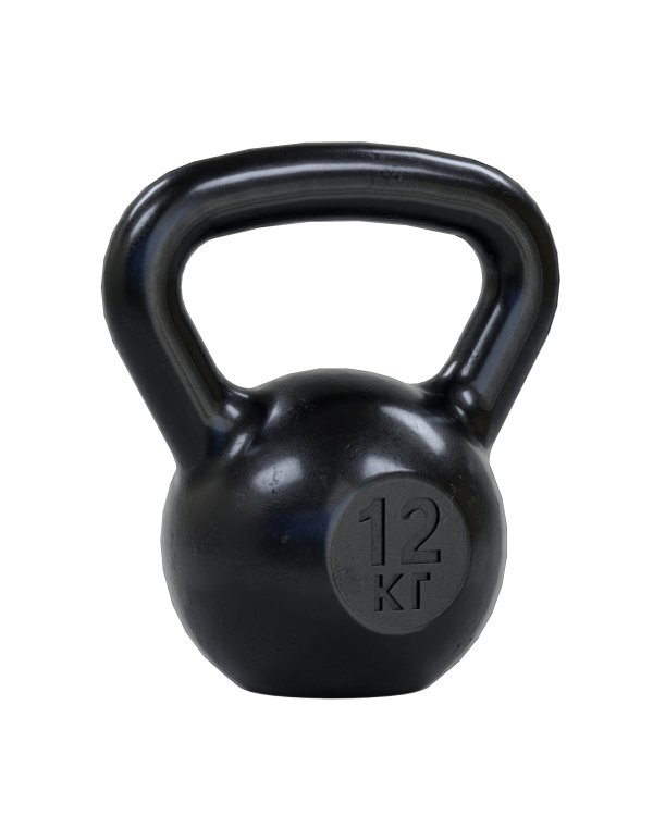 КТ12 тренировочная чугунная гиря 12 кг. ARMS